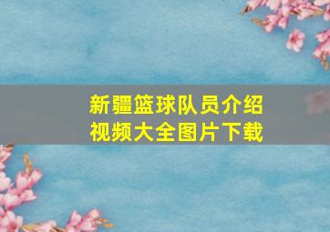 新疆篮球队员介绍视频大全图片下载