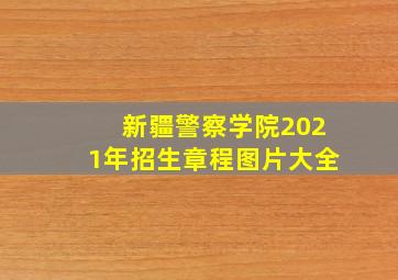 新疆警察学院2021年招生章程图片大全