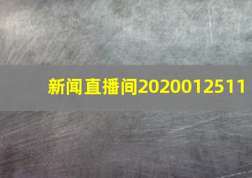 新闻直播间2020012511