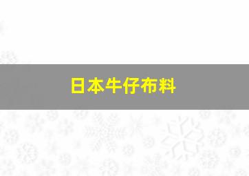 日本牛仔布料