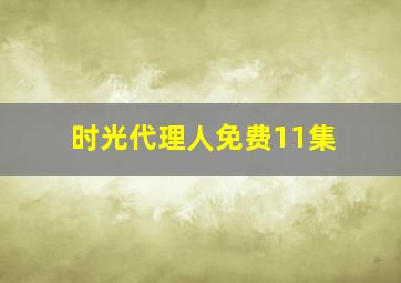 时光代理人免费11集