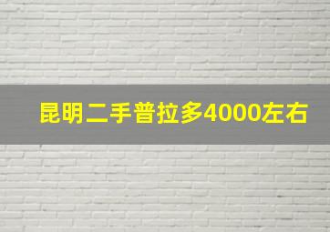 昆明二手普拉多4000左右