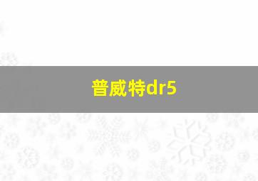 普威特dr5