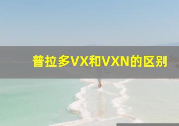 普拉多VX和VXN的区别