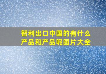 智利出口中国的有什么产品和产品呢图片大全