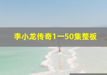 李小龙传奇1一50集整板