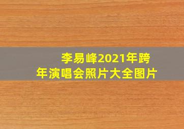 李易峰2021年跨年演唱会照片大全图片