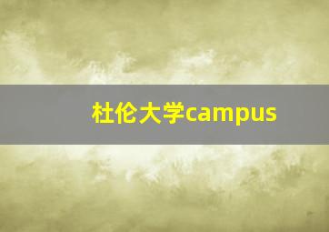 杜伦大学campus