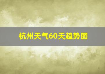 杭州天气60天趋势图