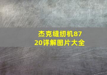 杰克缝纫机8720详解图片大全