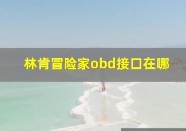 林肯冒险家obd接口在哪