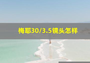 梅耶30/3.5镜头怎样