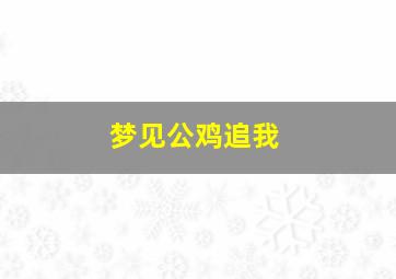 梦见公鸡追我