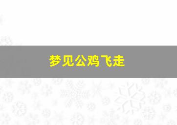 梦见公鸡飞走