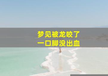 梦见被龙咬了一口脚没出血