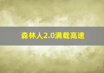 森林人2.0满载高速