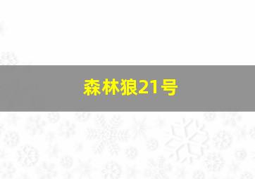 森林狼21号