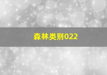 森林类别022