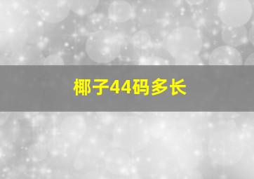 椰子44码多长