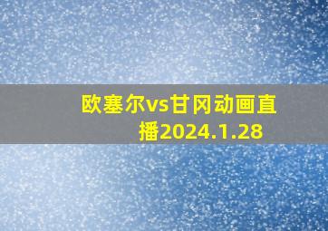 欧塞尔vs甘冈动画直播2024.1.28