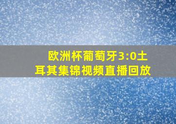 欧洲杯葡萄牙3:0土耳其集锦视频直播回放