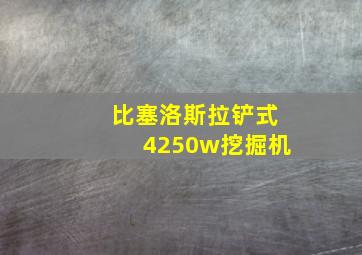 比塞洛斯拉铲式4250w挖掘机