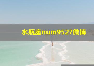 水瓶座num9527微博