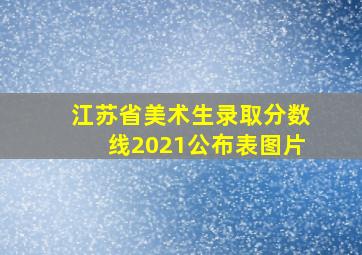 江苏省美术生录取分数线2021公布表图片