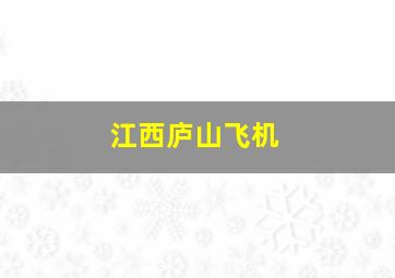 江西庐山飞机