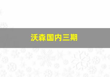 沃森国内三期