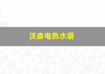 沃森电热水袋