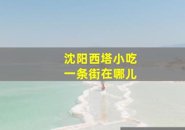 沈阳西塔小吃一条街在哪儿