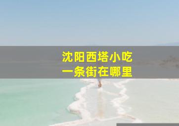 沈阳西塔小吃一条街在哪里