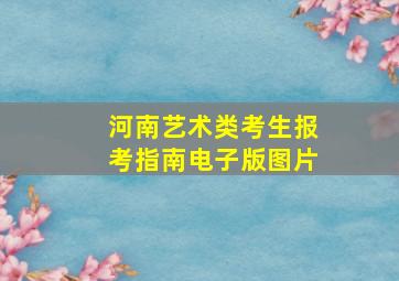 河南艺术类考生报考指南电子版图片