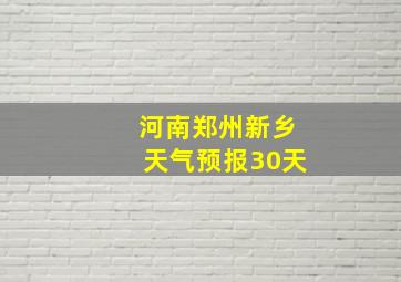 河南郑州新乡天气预报30天