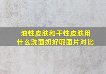 油性皮肤和干性皮肤用什么洗面奶好呢图片对比