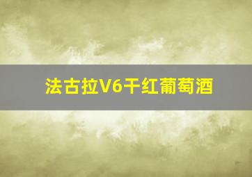 法古拉V6干红葡萄酒