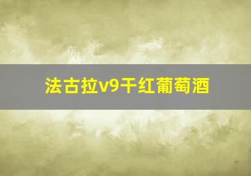 法古拉v9干红葡萄酒