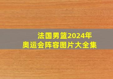 法国男篮2024年奥运会阵容图片大全集