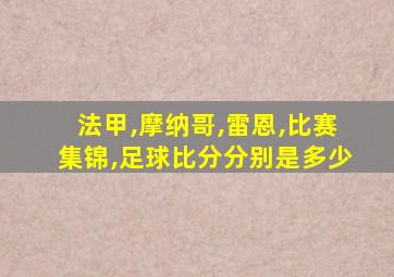 法甲,摩纳哥,雷恩,比赛集锦,足球比分分别是多少