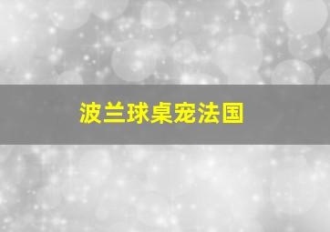 波兰球桌宠法国