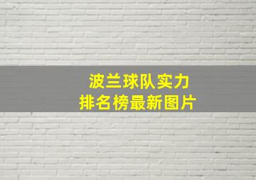 波兰球队实力排名榜最新图片