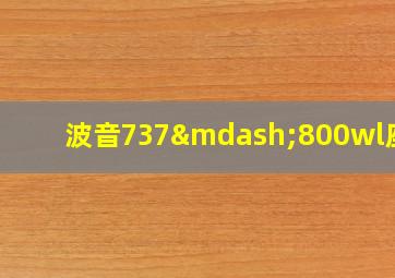 波音737—800wl座位