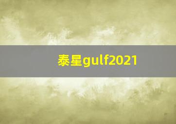 泰星gulf2021