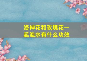 洛神花和玫瑰花一起泡水有什么功效