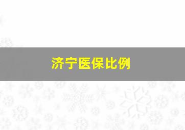 济宁医保比例