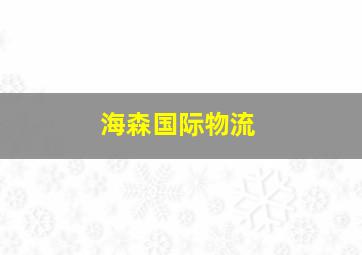 海森国际物流