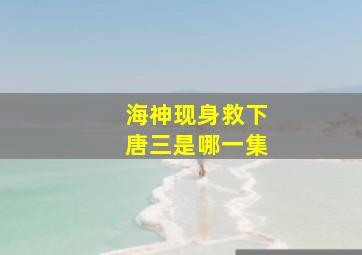 海神现身救下唐三是哪一集