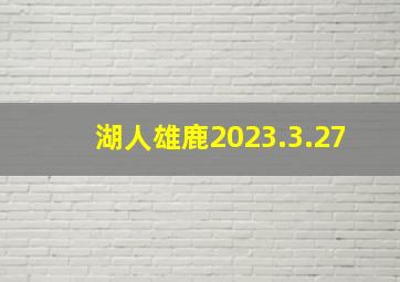 湖人雄鹿2023.3.27