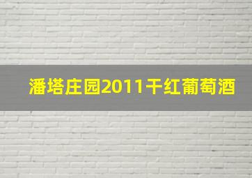 潘塔庄园2011干红葡萄酒